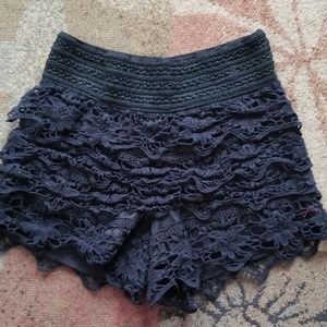Lapis lace shorts